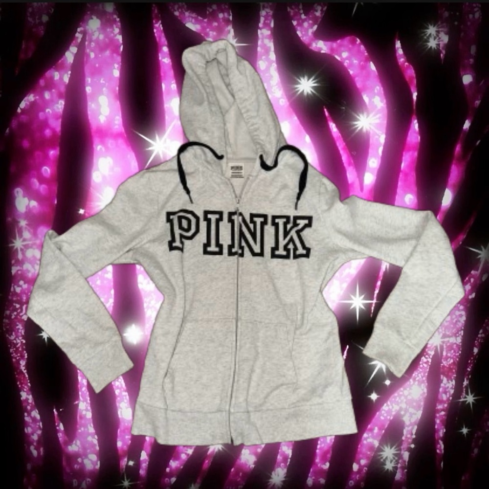 PINK victoria’s secret zip up hoodie 🎀